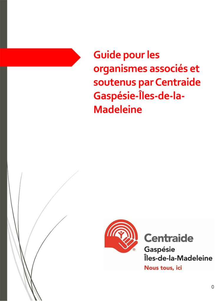 Couverture Guide pour les organismes associés